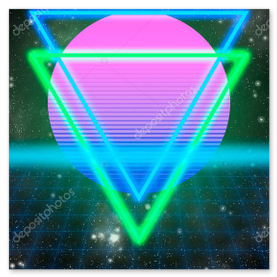 Abstract grid evoking space-time structure