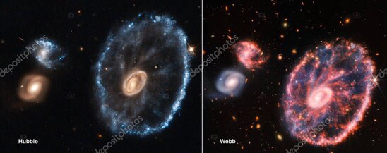 Side-by-side comparison chart of cosmology models